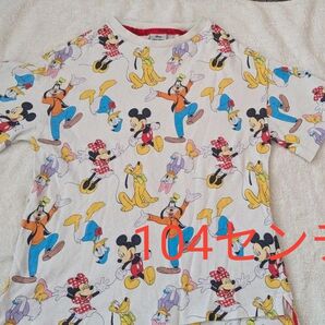 値下げ!next 104センチ 4yrs ディズニー総柄 Tシャツ