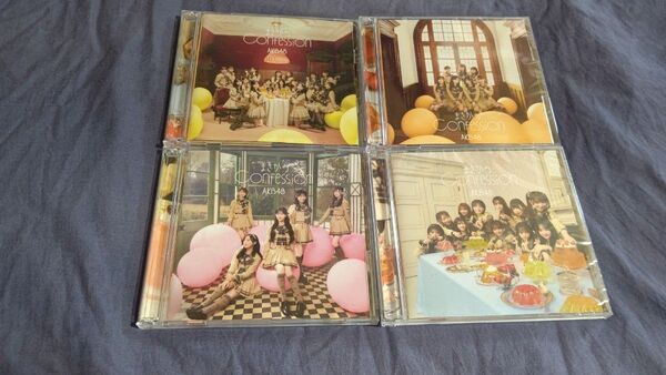 まさかのconfession AKB48 初回盤 ABC 通常盤4枚セット