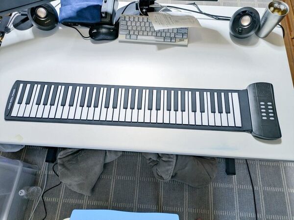 Longeye ロールアップ 電子ピアノ キーボード 61鍵盤