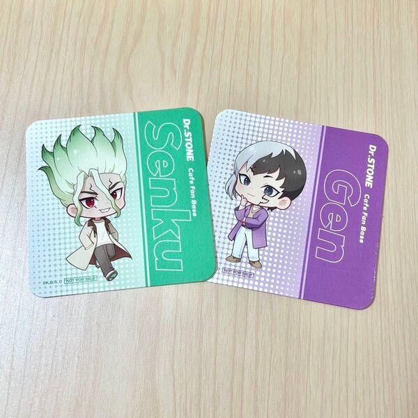Dr.STONE コラボカフェ コースター 千空 ゲン Cafe fan base