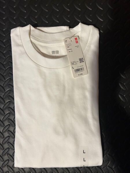ユニクロ クルーネックTシャツ ホワイト Lサイズ