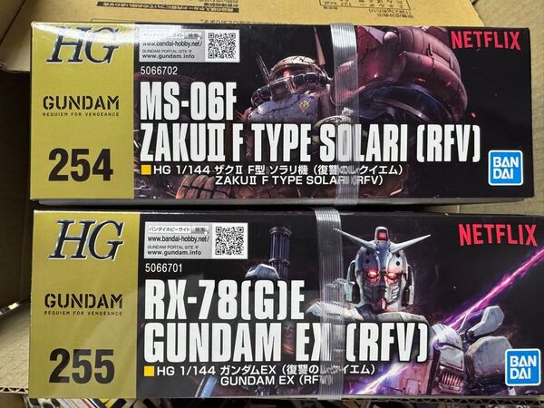 ガンプラ HG復讐のレクイエム セット ガンダムEX&ザクII F型ソラリ機