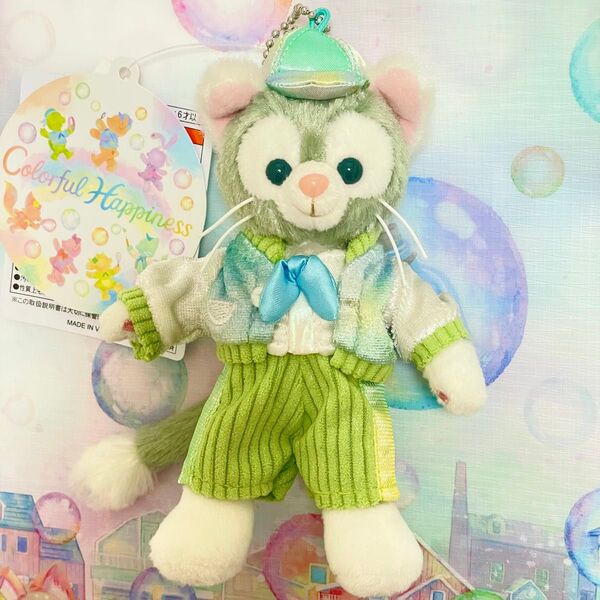 ジェラトーニ ぬいぐるみバッジ ダッフィー カラフルハピネス