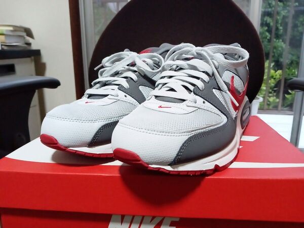 NIKE AIR MAX コマンド ホワイト/グレー/レッド 28.5cm