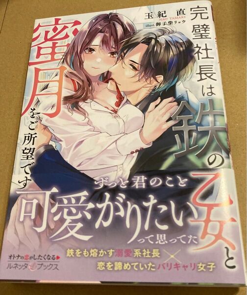 完璧社長は鉄の乙女と蜜月をご所望です (ルネッタブックス LBL-103) 玉紀直 2024/6初版帯付