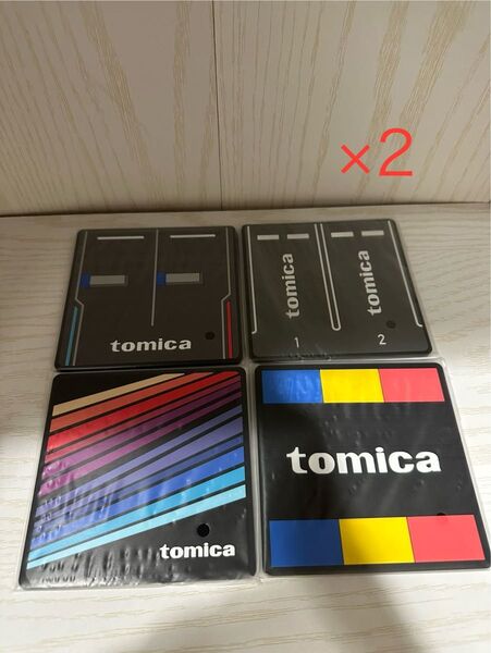 トミカくじ コースター 4種 各2枚