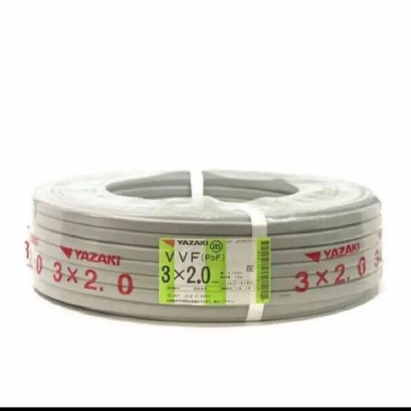 圧倒的最安値!矢崎電線 VVF2.0mmX3c 100m