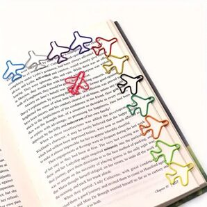 30個 クリップ ペーパークリップ 文房具 文具 書類 書類留め 書類整理 キッズ 子供 子ども こども プレイン 飛行機 ハート