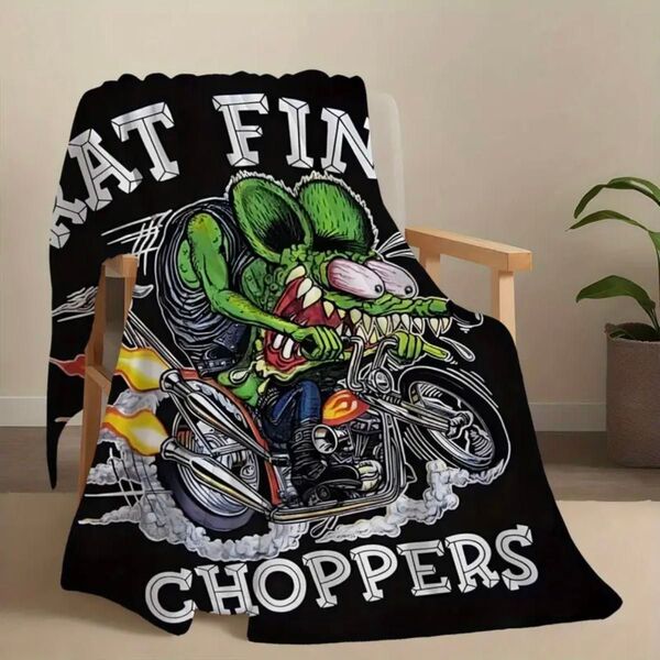 ラットフィンク ブランケット ひざ掛け 100×75 RatFink 毛布