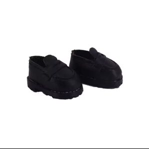 10センチ ぬいぐるみ靴 ローファー(ブラック)