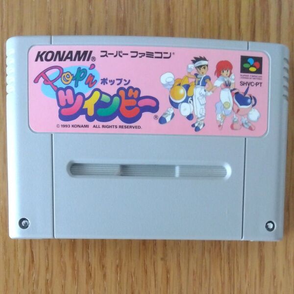 SFC「 ポップンツインビー 」 ソフトのみ【端子清掃渡し】