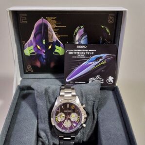 動作品 セイコー SEIKO 500タイプエヴァ 新幹線 コラボ 腕時計