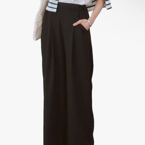 Nissen ニッセン ワイドパンツ ブラック Sサイズ 試着のみ 洗濯◎