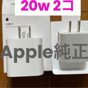 Apple 純正 USB-C 20W 充電器 2コ