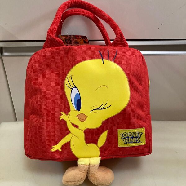 【新品未使用】トゥイーティー ランチバッグ レッド 赤