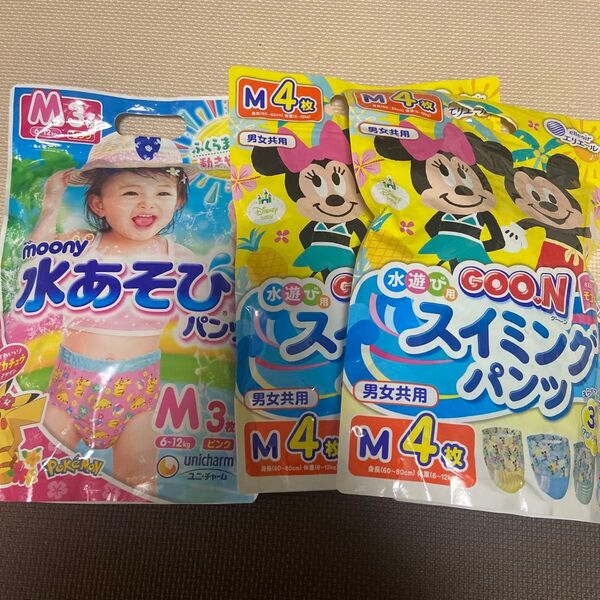 Mサイズ 水あそびパンツ11枚 (ムーニー 3枚 グーン8枚)