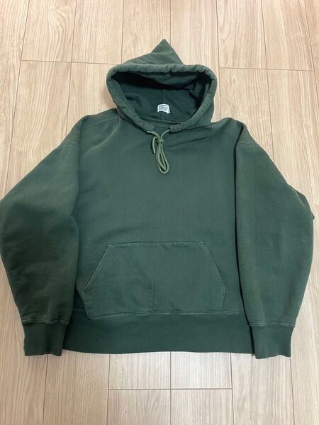 xxdevelopment 後付けパーカー アフターフーディ アラスカフーディ グリーン スウェット XL