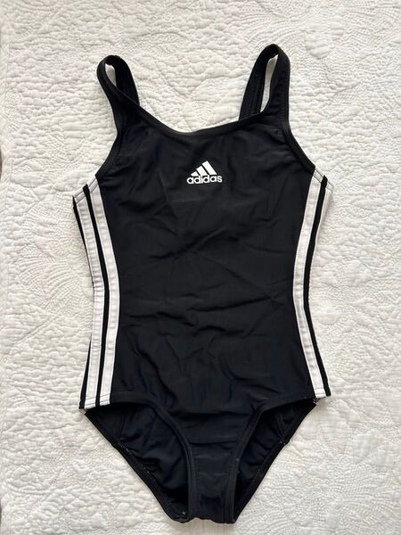 アディダス adidas 水着 競技用水着 女の子 120サイズ ブラック