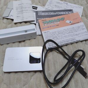 WiMAX2+ Speed Wi-Fi NEXT WX01 UQ クレードル付 NEC ホワイト