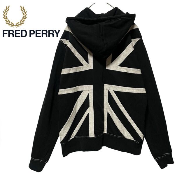 FRED PERRY フレッドペリー ユニオンジャック ダブルジップ パーカー
