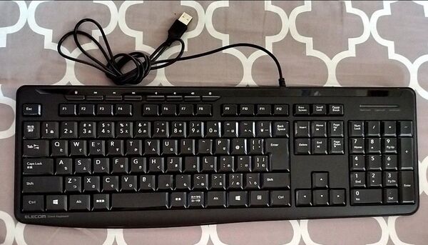 ELECOM 有線 静音 フルキーボード TK-FCM090S BK エレコム 送料無料 匿名配送