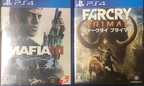 PS4ソフト 2個セット Mafia III Farcry Primal
