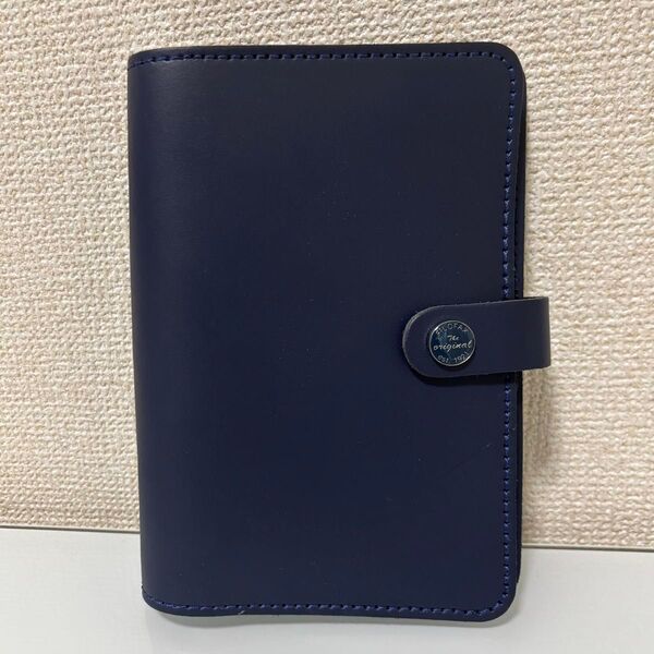 Filofax ファイロファックス PERSONAL ORGANISER システム手帳カバー ミッドナイトブルー レザー