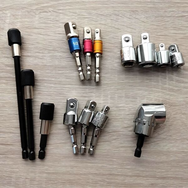 ソケットレンチ ソケットアダプター 変換アダプター ジョイント 延長 工具セット まとめ売り 大量 自動車 整備 六角ビット L型