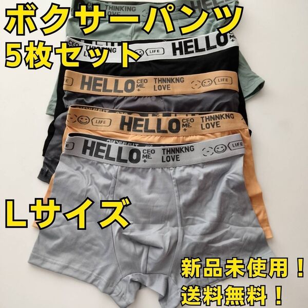 ボクサーパンツ 5枚セット Lサイズ メンズ 新品 まとめ売り 下着 スポーツ ファッション ブリーフ 大量