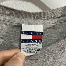 送料無料Tommy hilfiger☆90s☆USA製☆国旗ロゴプリントTシャツ☆L☆_画像3