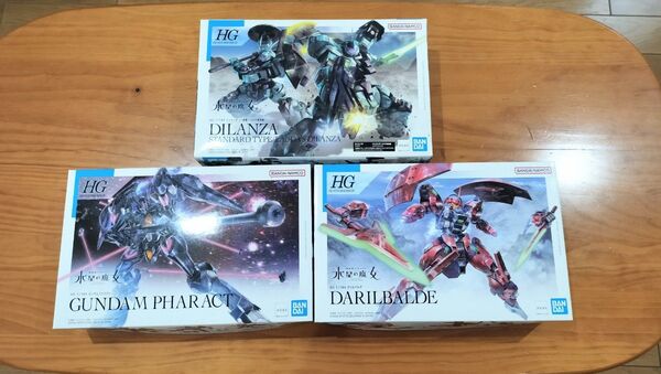 機動戦士ガンダム水星の魔女 HG ファラクト ダリルバルデ ディランザ 3体セット 新品 ガンプラ プラモデル
