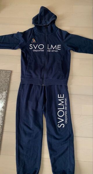 SVOLME スエットジャージ上下 150cm 【ネイビー】
