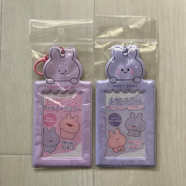 新品未開封 あさみみちゃん あねみみちゃん フォトキーホルダー 2点セット