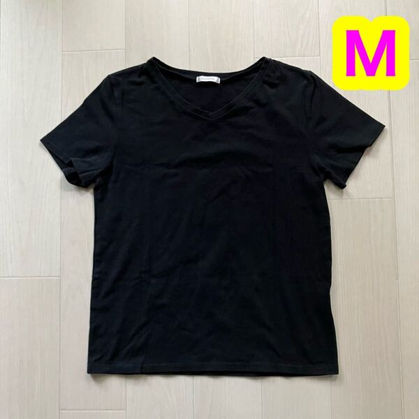 レディース 半袖Tシャツ Mサイズ ブラック 黒 夏 Newlyme ニューリーミー
