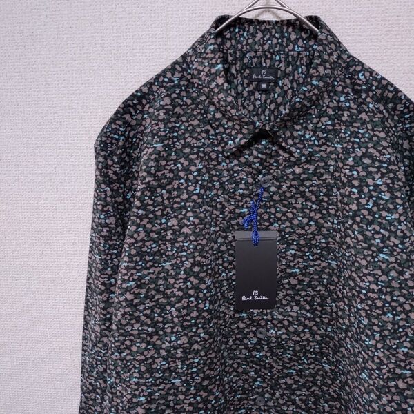 【 美品 PaulSmith 総柄シャツ ポール・スミス Mサイズ 】総柄 長袖シャツ 長袖 シャツ トップス ワイシャツ 洋服