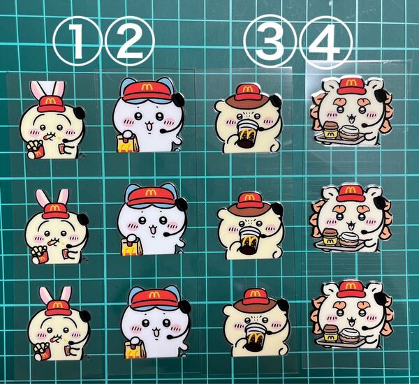 ペンラ★ちいかわ ダフレ ペンラップラベルシール 2枚350円