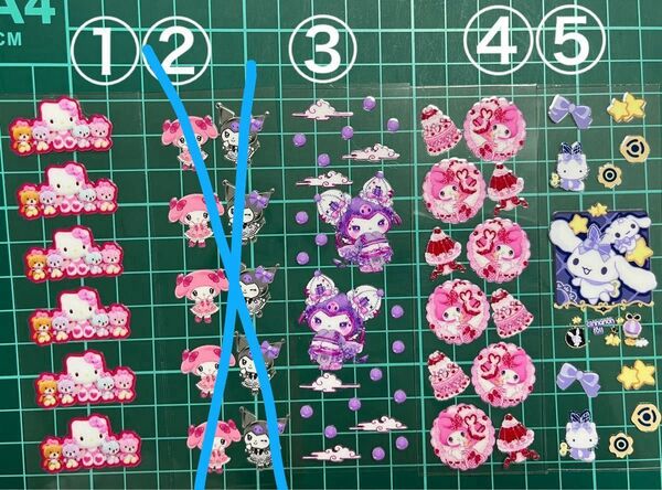 ペンラ★サンリオ ペンラップラベルシール 2枚350円