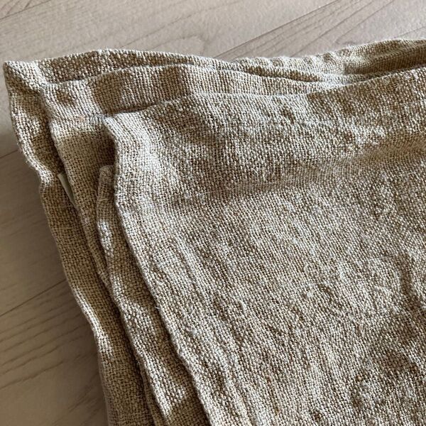 うさとの服 草木染めオーガニックコットンと麻の大判布 2枚セット