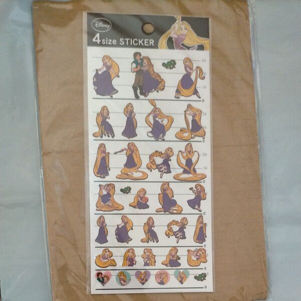 塔の上のラプンツェル シール 4SIZE STICKER ラプンツェル ディズニー キャラクター