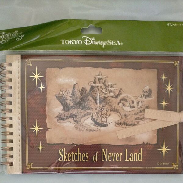 東京ディズニーリゾート ファンタジースプリングス ピーターパン ポストカード 16枚 sketch of Never land