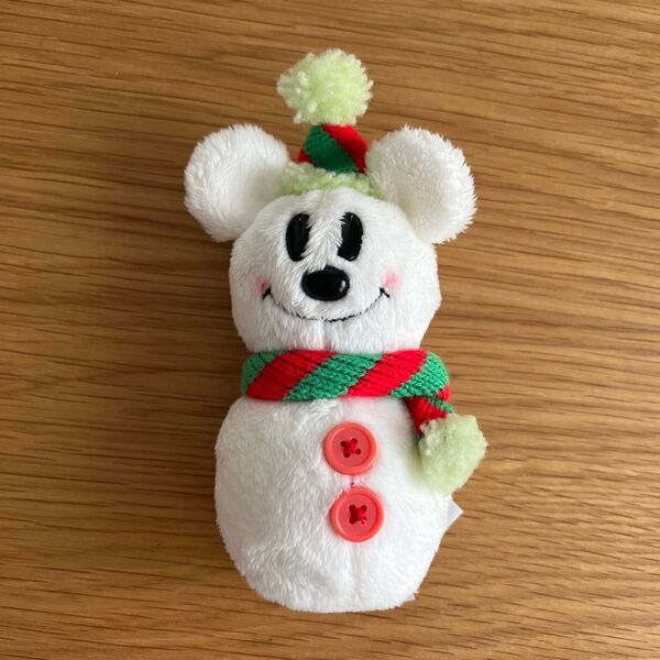 ミッキーマウス ぬいぐるみ 雪だるま風 クリスマスコスチューム スノーマン ディズニー Disney