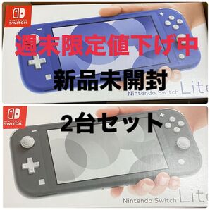 Switch Lite 新品未開封 2点セット ブルー グレー 週末限定値下げ中