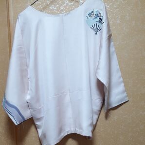 着物リメイク チュニック正絹付け下げ