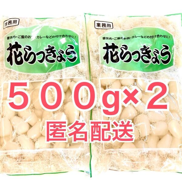 ①花らっきょう 甘酢漬け 500g×2袋