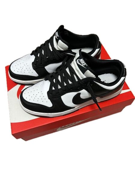 NIKE DUNK LOW RETRO "White/Black" パンダ 27cm