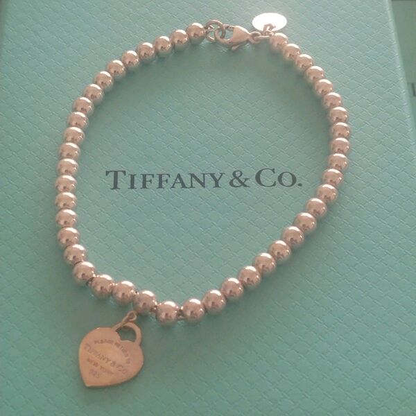 TIFFANY & CO. ティファニー リターントゥ ハート ブレスレット 銀シルバー925 ボールチェーン バングル