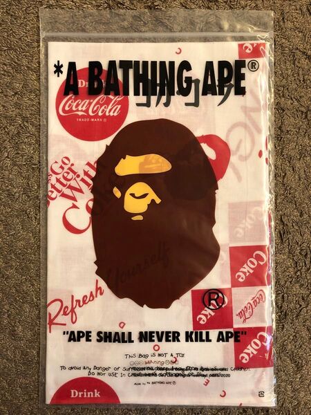 ★新品・未使用★コカコーラ×A BATHING APE コラボ 手拭い エイプ