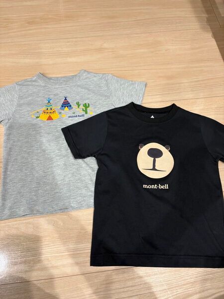モンベル Tシャツ 120cm 半袖 mont-bell 2枚セット 子供 キッズ