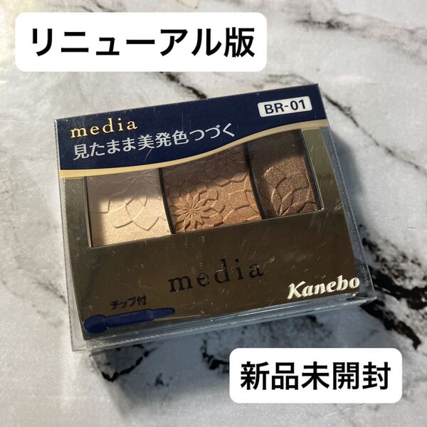 【リニューアル】メディア グラデカラーアイシャドウ BR-01 です。
