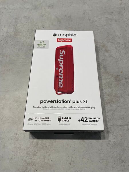 Supreme mophie powerstation plus XL 新品未開封